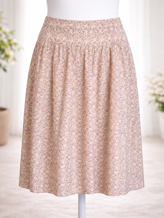 George Dresses & Skirts - George Size 10 Cotton-Silk Blend Floral Skirt